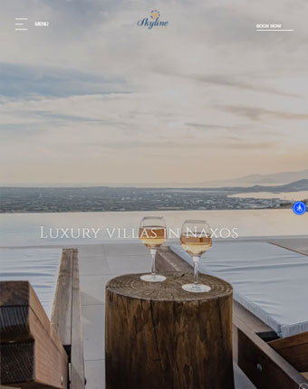 Naxos Skyline luxury villas website